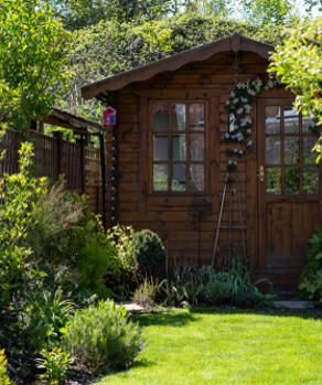Shed In A Garden