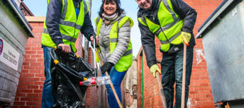 Your Community Cleaning Hi Viz Landing Page