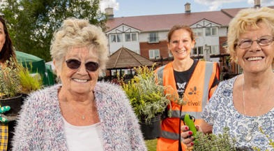 Ryfields Ladies Gardening Adopt A Pot Banner