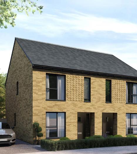 CGI of semi-detached home in Whitefield Brook   