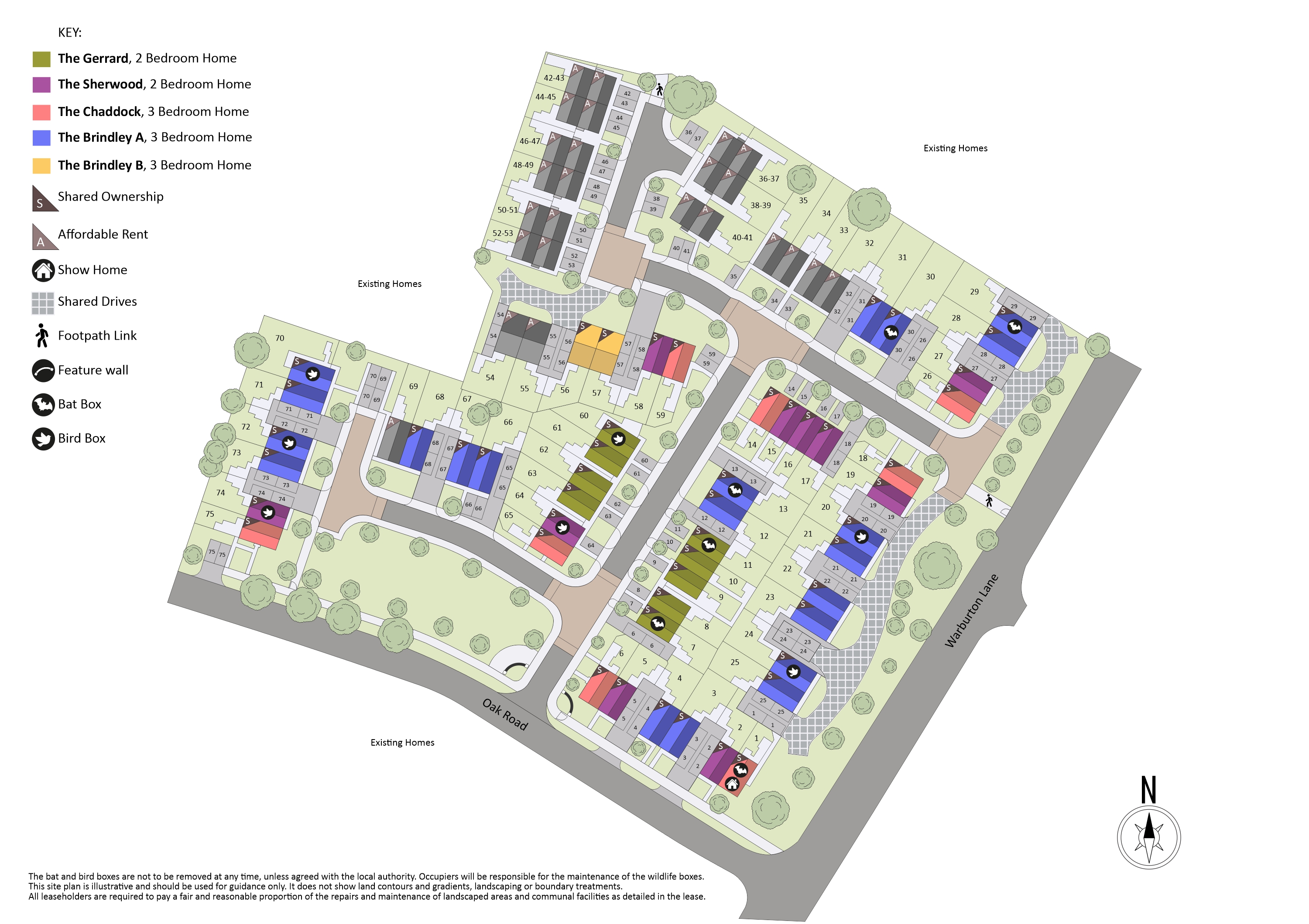 the shires partington site plan