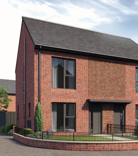 CGI of homes in Edgefield Green development