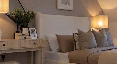 The Hawthorn show home master bedroom