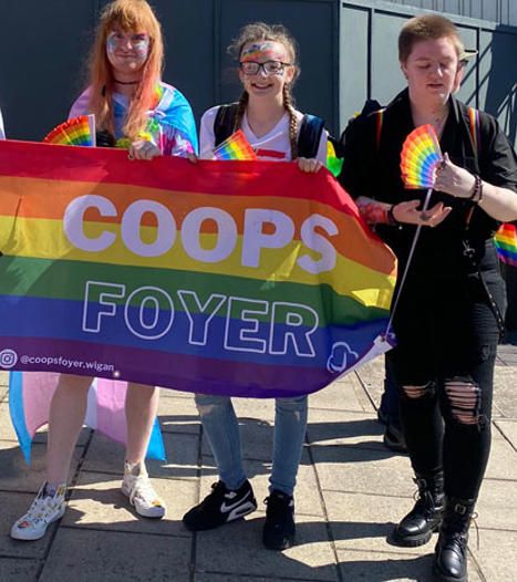Coops Foyer Pride Wigan Coops Foyer Pride Wigan