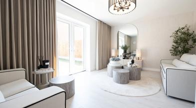 The Hawthorn show home lounge