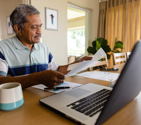 Resident Man With Paperwork