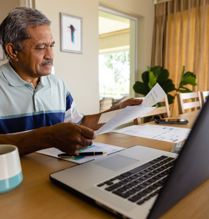 Resident Man With Paperwork