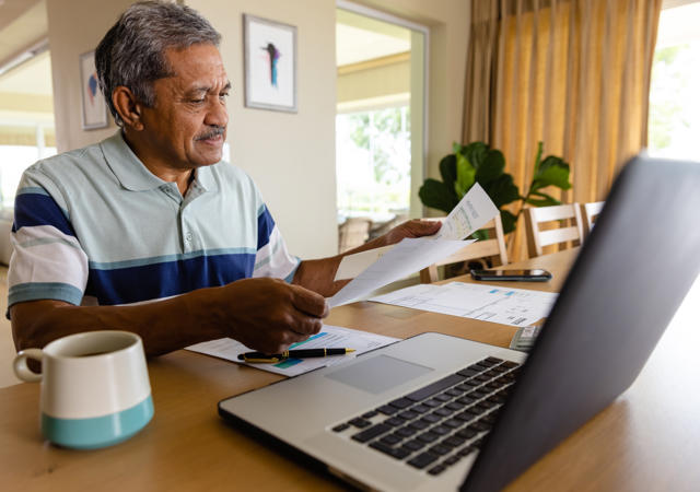 Resident Man With Paperwork