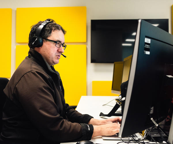 Colleague With Headset On