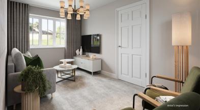 The Elm living room