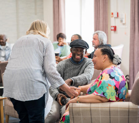 Resident Laughing At Bath Crescent