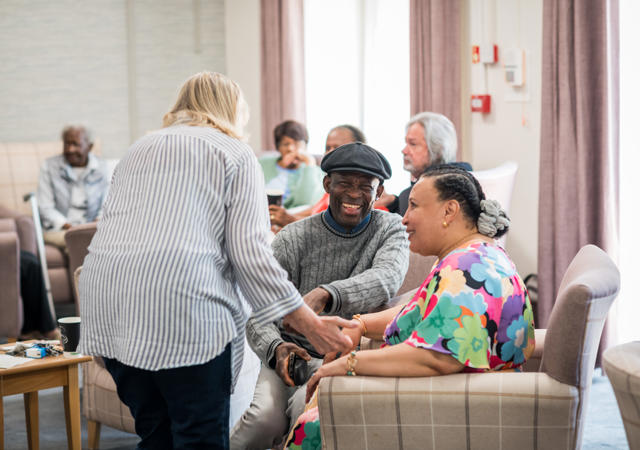 Resident Laughing At Bath Crescent