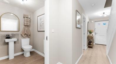 The Holgate show home hallway