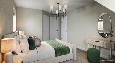 The Woodlands The Willow Bedroom Artists Impression
