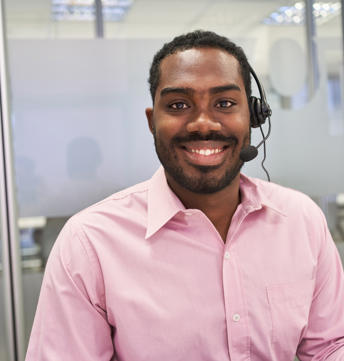 Friendly Smiley Customer Service Assistant