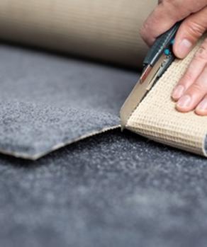 Carpet Fitting Stock Image