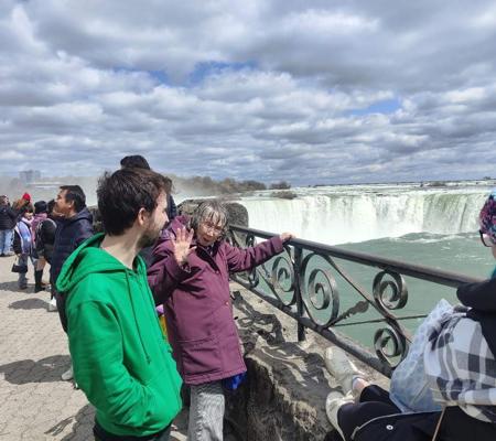 Cynthia At Niagra Falls