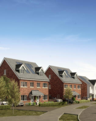 The Woodlands At Halsnead Garden Village Street Scene 1