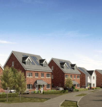 The Woodlands At Halsnead Garden Village Street Scene 1