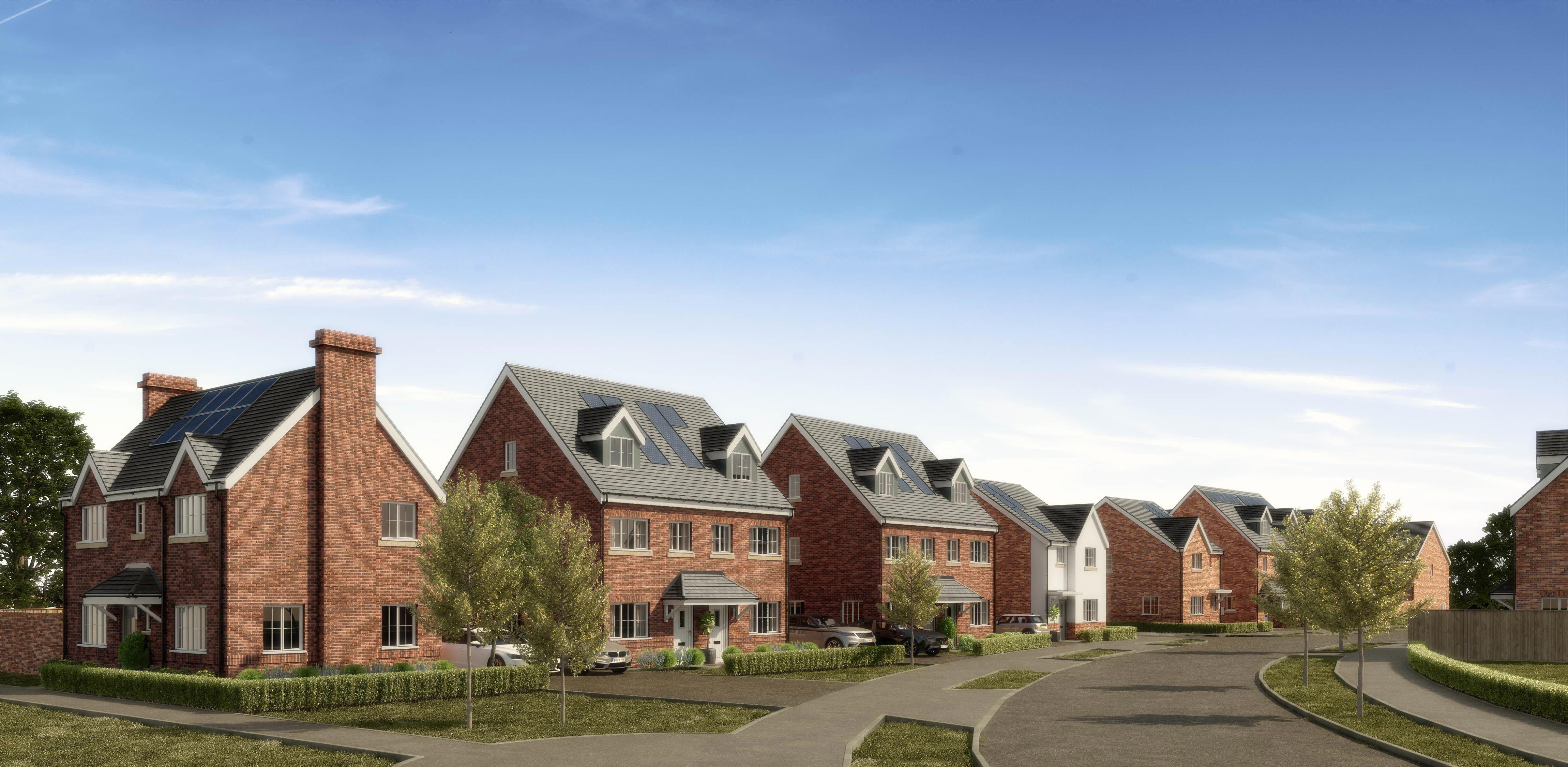 The Woodlands At Halsnead Garden Village Street Scene 1
