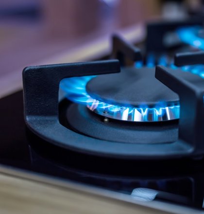 Gas Hob Close Up