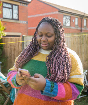 Resident On Mobile Phone
