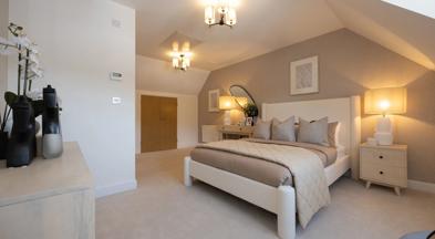 The Hawthorn show home master bedroom