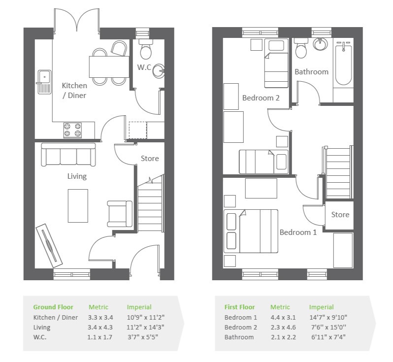 The Gerrard floor plan